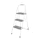 Cosco Cosco 47.6 in. H X 16.81 in. W X 2.91 in. D 225 lb. capacity 3 step Steel Folding Step Stool 11-448-WHG2 - alternate 6